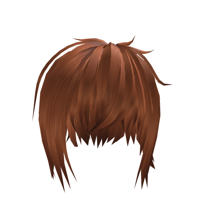 disheveled short hair orange niche\moe