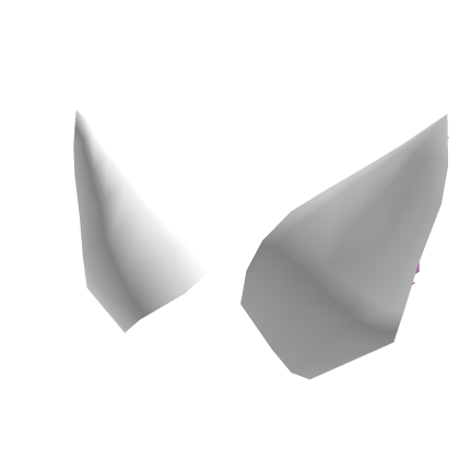White with pink inside cat ears