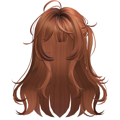 Ginger Anime Side Ponytail Half-Up Hair Roblox item