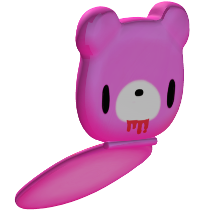 Hot Pink Gloomy Bear Flip Phone Left