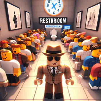 Restroom Rush Hour (Line Simulator)