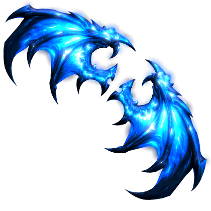 [ GLOWING ] Blue Gothic Wings