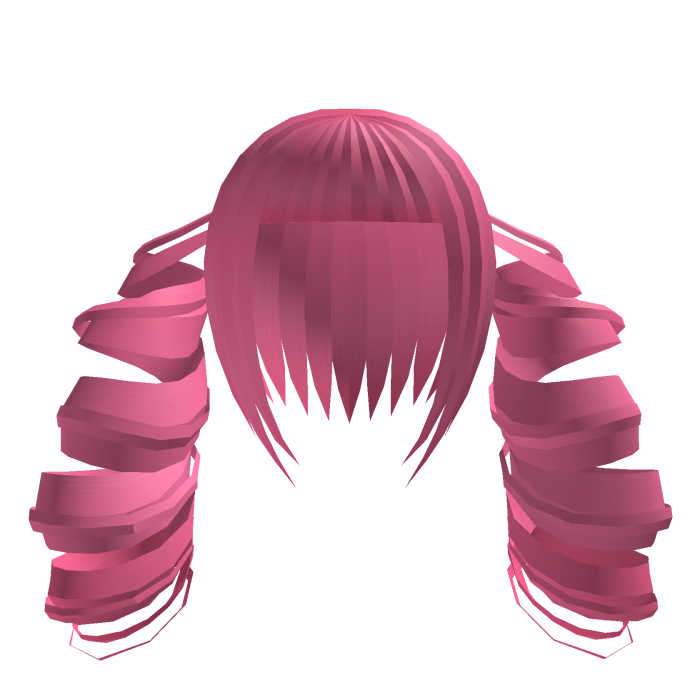 Long Curly Goth Pigtails pink