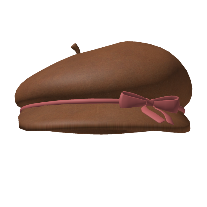 Light Brown Bow Beret