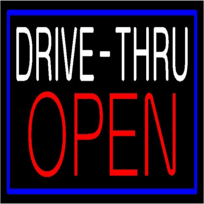 Drive Thru Open Sign Roblox decal