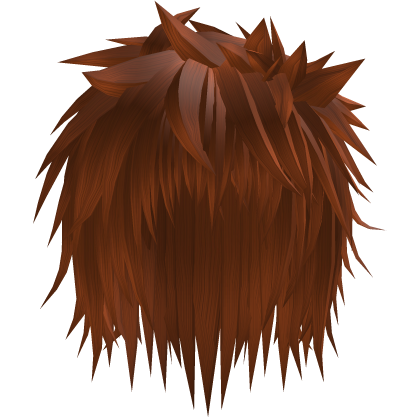 orange ginger emo spiky messy vampire anime hair