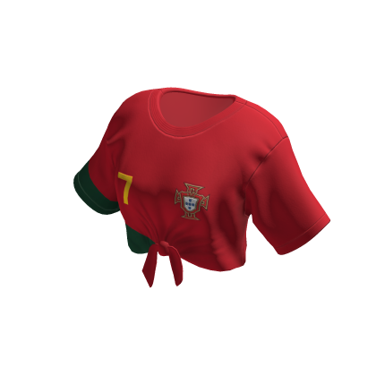 Ronaldo 2022 Home Portugal Tied Up Football Shirt