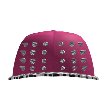 Pink Y2K Studded Cap