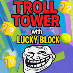 [BRAINROT] Troll tower with Lucky block❓