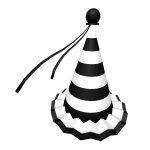 Monochrome Party Hat