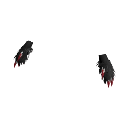 Furry Fur Monster Claws Black Roblox item render
