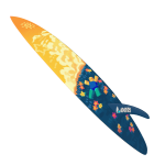 #002 - Flower Meadow Surfboard [02Banana20]