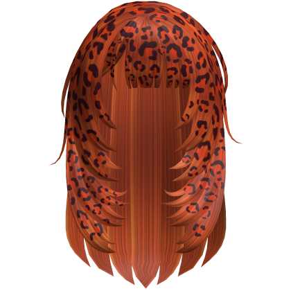 Ginger 2000s Stylish vkei Leopard Print Girl Hair Roblox item