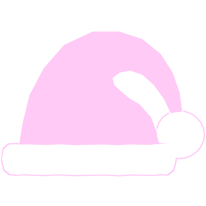 Glowing Santa Hat Pink White Roblox item