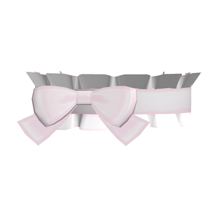 ♪ (๑ᴖ◡ᴖ๑) ♪ Pink Cutesy Kawaii Ruffled Bow Choker