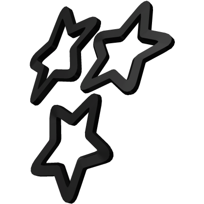black y2k star hair clips Roblox item