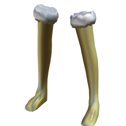 Golden Christmas Santa Socks