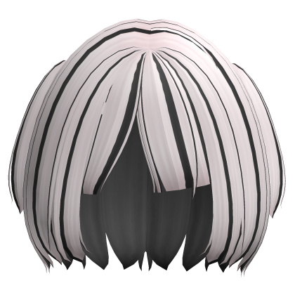 cute short black pink bob Roblox item