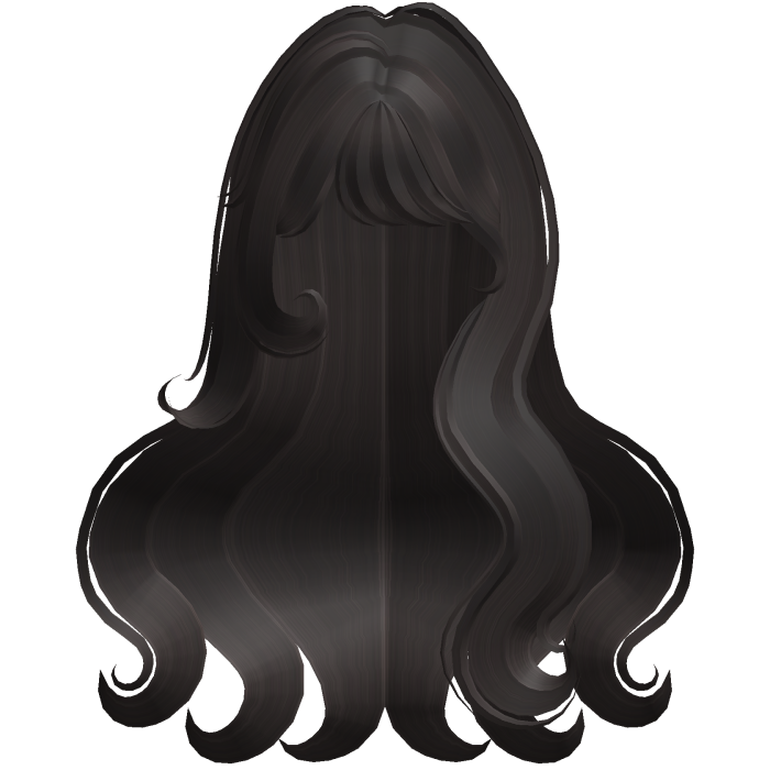 ♡ Cute Fluffy Wavy Hair w/ Bangs (Dark Brown)