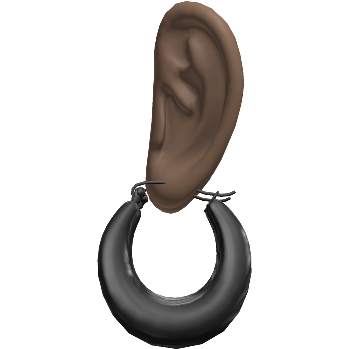 Lightweight Vintage Hoop Earrings Ears