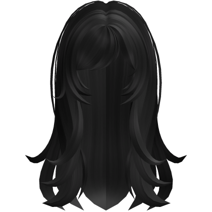 cute messy moe overgrown layers black Roblox item