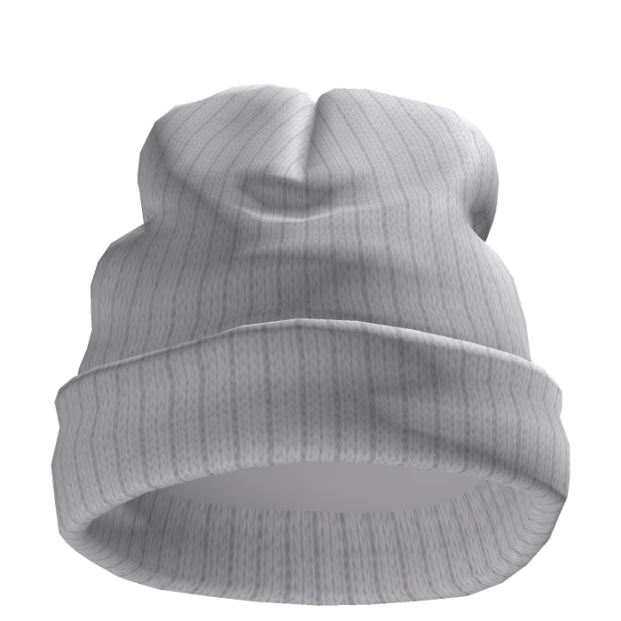 Large Worn White Beanie