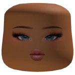 Berry Blue Beauty Cheeks Head Brown Skin Tone
