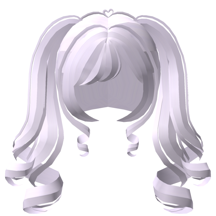 . ‿ ♡ wavy angel double curl pigtails purple !