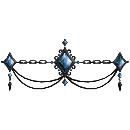 Halloween Gothic Gem Waist Chain (Blue) 3.0