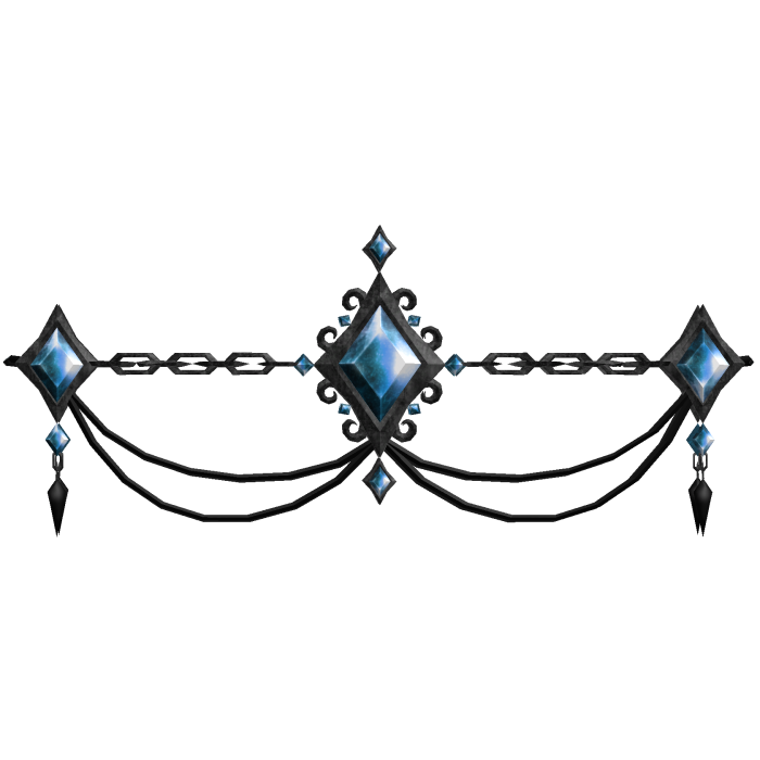 Halloween Gothic Gem Waist Chain (Blue) 3.0