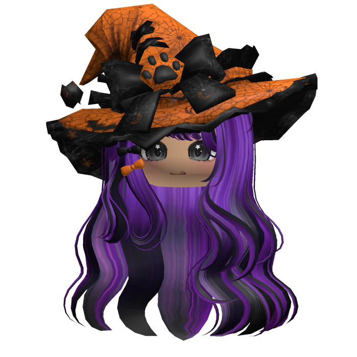 Purple Kawaii Witch Halloween Hair