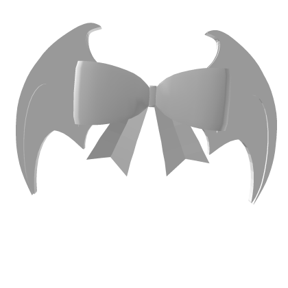 White wing bow  Roblox item