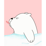 Fashion white bears