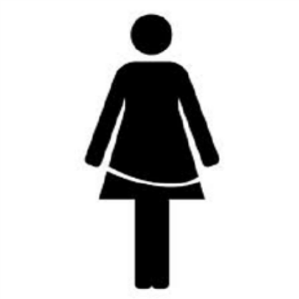 female toilet sign Roblox decal