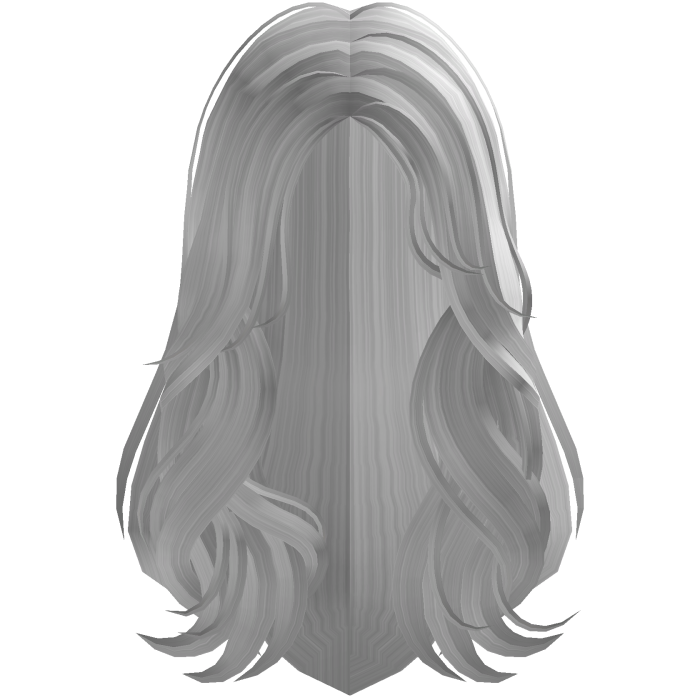 Long Voluminous Layered Hair (White)