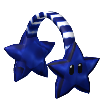 [NEW 🚨] Sea Blue Super Cute Star Face Earmuffs Roblox item