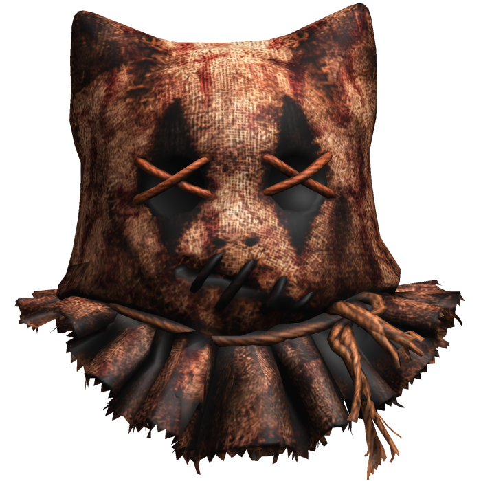 Horror Bloody Wheat Mask With Rope Around The Neck