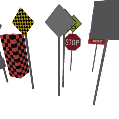 Roblox City road signs (used for roads)