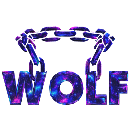 Galaxy Cartoony Wolf Chain Roblox item
