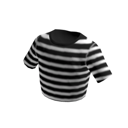 Cropped Striped T-Shirt
