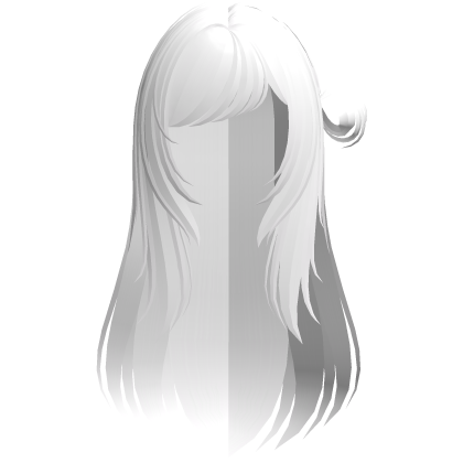 cute wispy shoujo girl bun (white) Roblox item