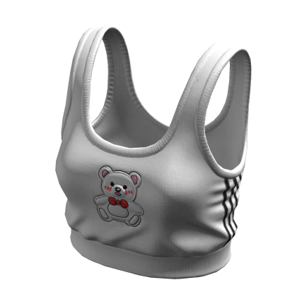 Cute Bear Cropped Tank[SUSIE]