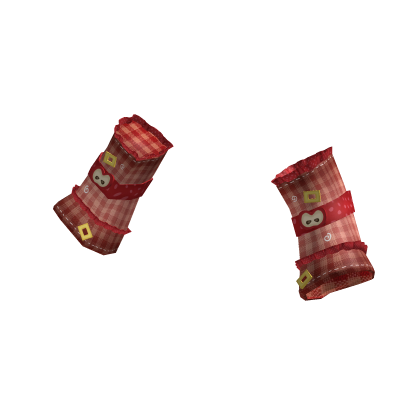 Ruffled Igari Apple Arm Warmers (Red thumbnail