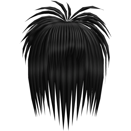 Black Long Scene Swept Emo Vkei Hair 15. Roblox item