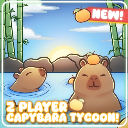 🍊 2 Player Capybara Tycoon! official Roblox game thumbnail