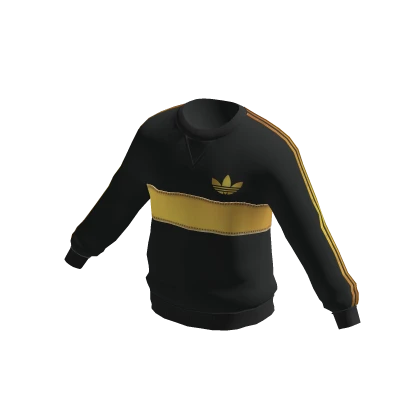 adidas Gold on Black Sweatshirt Roblox Item Rolimon s