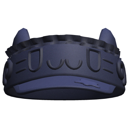 Kawaii Chill Cat Visor Navy