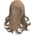 ♡ FREE Swirly Long Milk Tea Hair