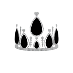 Glowing Black Gemstone Tiara