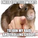 Epic Rat Raid/Trolling Group!